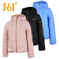 361 down jacket women 2021 Winter New hooded warm down jacket short slim thick casual coat women