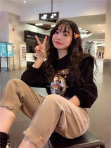 Special BORAKOO Korea East Gate generation autumn style super great ~ ~ ~ washed white caramel khaki casual pants