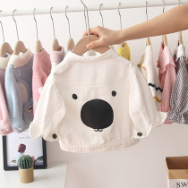 Baby spring and autumn coat childrens denim coat boys boys spring dress thin baby new foreign style little girl boy jacket tide