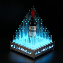 XO special wine holder led wine wine tray KTV red wine display rack wine transmission stainless steel luminous wine rack