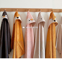 10% off small spot Danish Liewood baby baby organic cotton cartoon animal hooded cloak bath towel