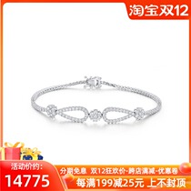 18K Jinhao Vautrin studded with zuan shou lian 2 Karat full diamond bracelets diamond bracelet wedding jewelry haute couture