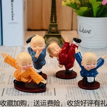 Zen Buddhist small monk Kunkung Fu Sami Swing Pieces of high - end decoration crafts living room decoration room bedroom decoration