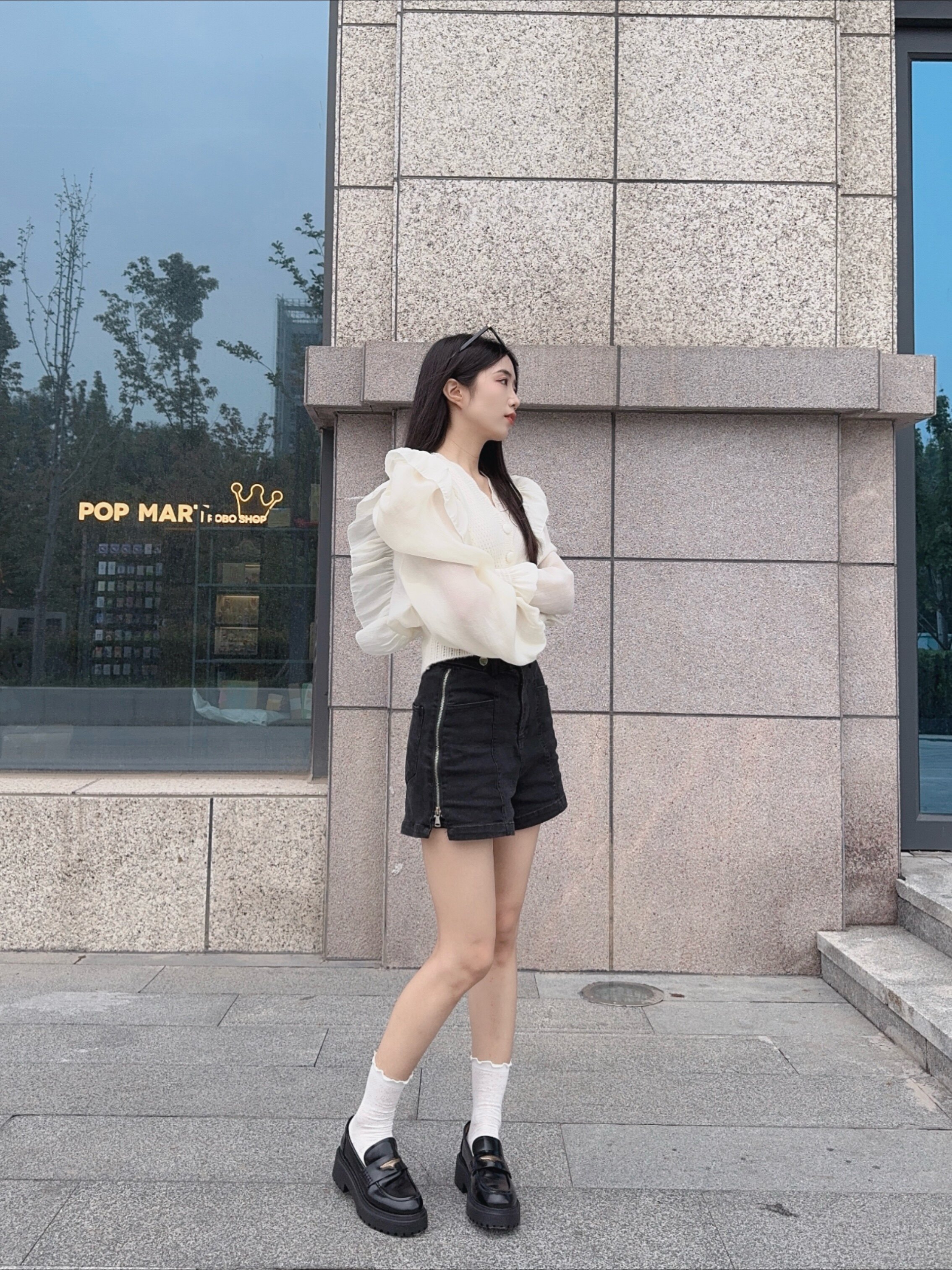 田曦薇同款百丽海鸥乐福鞋2.0 厚底增高设计拉长比例 真皮材质柔软亲肤