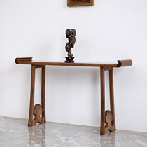 New Chinese style table for table solid wood porch Taiwan North American black walnut head case home old elm incense bar a few antique