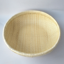 Needlework basket Rattan woven wicker storage basket basket basket steamed bun basket cake food basket Fruit display basket Wedding needlework basket