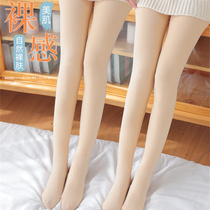 Autumn and winter thickened suede legs flesh-colored artifact leggings Nude pantyhose Nylon layered one-piece pantyhose women