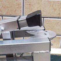 Portable horse stool accessories foot folding lifting scaffold foot pad 25 square tube special thickened non-slip wear-resistant mute