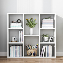 Bookshelf simple floor living room cabinet partition shelf Nordic storage shelf home student bookcase lattice cabinet