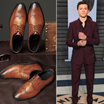 English Lemboque Carved Flower Small Code Mens Shoes 35 Groom 36 Wedding 37 Genuine Leather Oxford Shoes Business Positive Dress Shoes Man