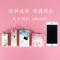 New loose-leaf memory card pocket this hipster iron ring buckle blank English word our factory direct supply