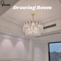 Full Copper Italy Chandelights Style Light Lavish Palace Vintages Retro Lamps Rear Modern Bedroom Villa Crystal Living-room Light