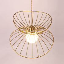 Nordic ins lighting Net red restaurant stair chandelier bedroom living room corridor porch corridor creative balcony lamps