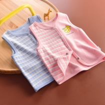 Baby vest spring and autumn thin baby vest summer cotton small waistcoat boys and girls children single-layer cardigan horse clip
