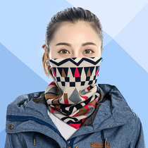 Autumn Winter Exploits Outdoor Multipurpose Headscarf Cashmere Warm 100 Variable Magic Headscarf Multifunction Riding Hijab