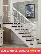 European style aluminum alloy stair handrail column high-end railing household iron attic staircase indoor balcony