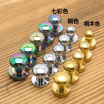 Pure Copper Monk Head Screw Nipple Nail Leather Belt Hardware Accessories Mushroom Nail Clothes Button Wallet Luggage Buckle
