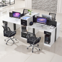 Office computer desk screen work table and chair combination furniture simple modern office furniture staff table