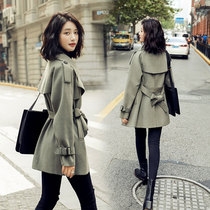 Double face cashmere big coat woman 2021 Winter new advanced senses in the middle of a small sub-display slim temperament