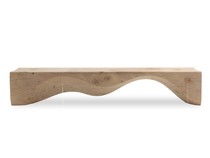 Nordic bench solid wood hotel stool mountain range shoe stool stool shopping mall waiting bench art bench designer