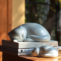 Special price discount sleeping cat small number of ceramic pendulum pieces (discounted goods postage to pay)