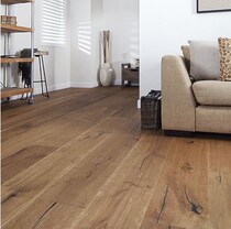 Export to British factory 15 4mm oak 3 layer solid wood composite floor environmental protection E0 geothermal hot lock deduction