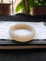 Drunken American Osmanthus and Tian Jade Qinghai Material Boutique Wild Niugou White Jade Old Cooked Jade Osmanthus Safety Bracelet