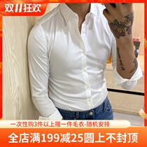 BROTHER Mens Autumn Slim Inch Clothes base shirt Korean Youth Joker Men Men