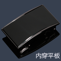 Black inner belt buckle automatic buckle Belt head Inner buckle pants buckle head 3 5cm accessories security clip