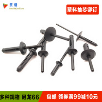 Plastic Pumping Core Rivet Car Wheel Brow Clip Buttoned Leaf Plate Inner Lining Nylon Expansion Pull Nail