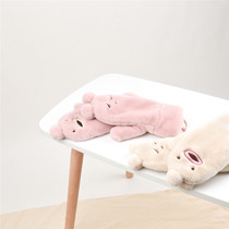 Japanese exploits cute cartoon plush hanging neck gloves female winter thickened warm and cold proof students even finger gloves winter