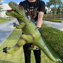 Super-large emulated soft gum dinosaur toy vocalizing bully dragon triangular dragon animal model boy children