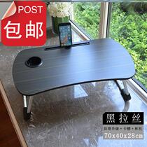 Table folding study table Bed small dormitory student a with card slot Upper bunk folding table Computer lazy table