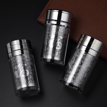 Chengyi silverware Sterling silver 999 liner thermos cup Convenient and compact embossed pocket health cup Office drinking cup