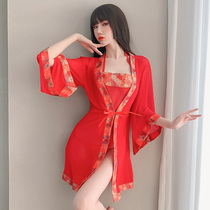 Admire the passion to tease the seductive belly-lingerie Erotic Lingerie Pyjamas Spice Sexy Suit Lady Transparent