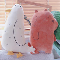 ins Cute whale doll Sleeping pillow bed doll Seabird Fox Plush toy Birthday gift girl