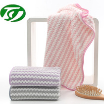 Children adult bath hanging towel factory cationic coral velvet household absorbent towel customization