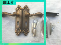 Interior door set door handle European bronze handle solid wood door bedroom door room door no paint door