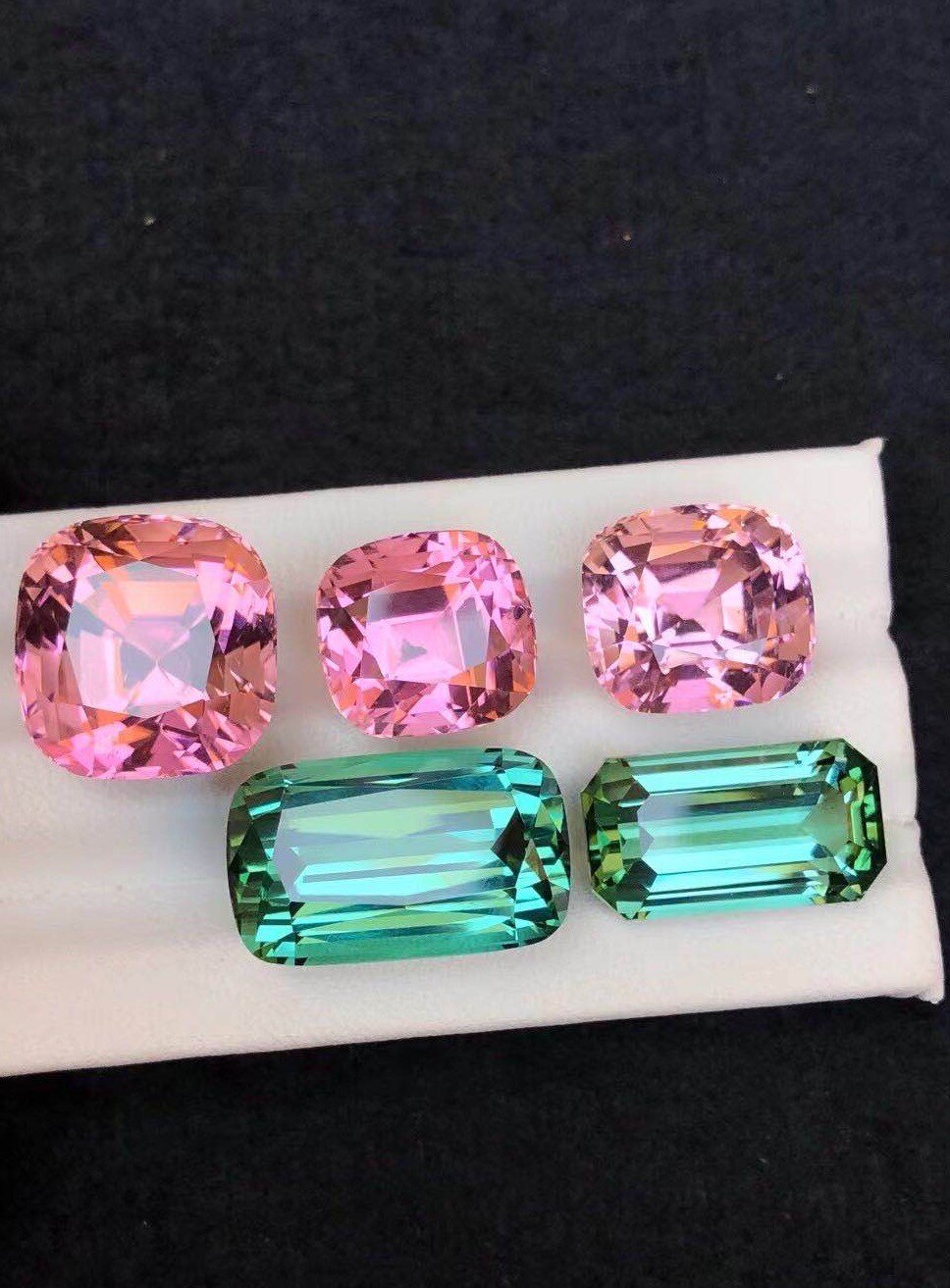(Echo Says Jewelry) Afghan Pink Tourmaline Natural Flawless Flawless Pink Tourmaline Green Tourmaline