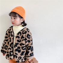 Crooked girl Korean childrens clothing BAO WEN coat 2020 winter Korean new men and women children plus velvet thick cotton clothing