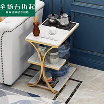 Sofa Side Cabinet Small Tea Table Nordic Minimalist Marble Iron Art Living Room Table Burning water Home Removable edge a few