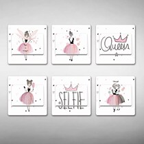 Switch sticker creative personality self-adhesive Super cute cartoon girl switch sticker self-adhesive socket sticker open