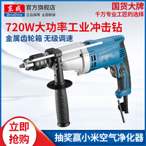 Dongcheng high power impact drill Z1J-FF-20 household hand electric drill 220V Electric to industrial grade power tools