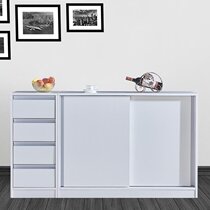 怡非家具定制餐边柜推拉门厨房碗柜子组合餐柜简约阳台储物柜特价