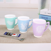 Simple mouthwash cup brushing cup Couple toothbrush cup creative plastic double cute household dental cup washing cup