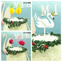 Baking Cake Decoration Plugin 3D Solid Blazing Sparkling Fire Birds Pinewood Crown Swath Sweet Table Dress