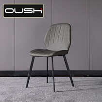 Oshu Culvert Light Extravagant Dining Chair Brief Modern Small Household Type Bar Chair Casual Cafe Nordic Dining Chair
