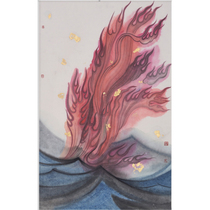 Mounted] Shao Ye View Fire paper ink living room study bedroom decoration hanging painting