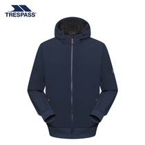 trespass fun 2021 Winter new products windproof rain plus velvet warm outdoor sports men hooded jacket