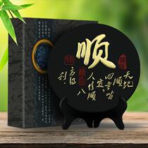 Mudfish activated carbon carving disc ornaments 218mm Shun 2258 activated carbon carving crafts ornaments creative home
